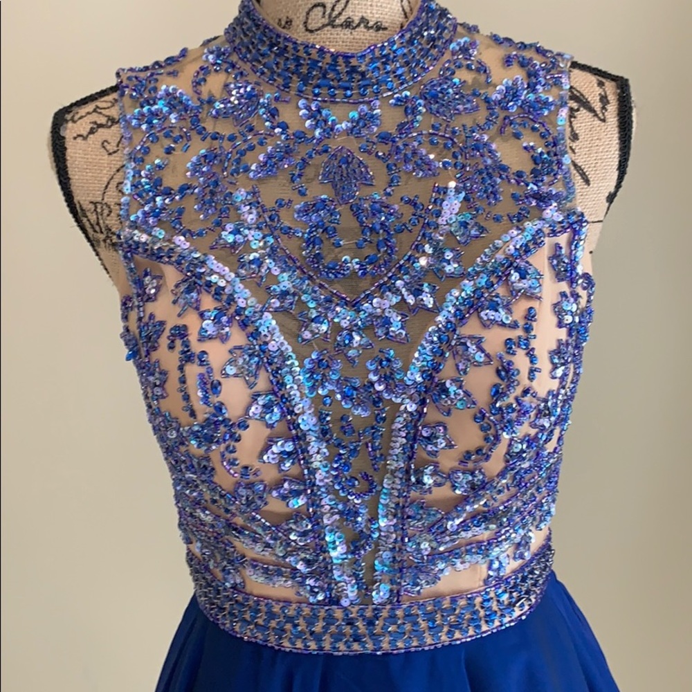 Blue Prom dress size 4.